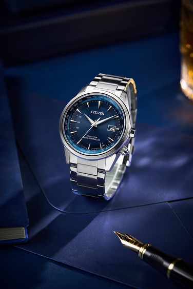 Citizen CB0270-87L นาฬิกาผู้ชาย Eco-Drive Perpetual World Time Men's Watch