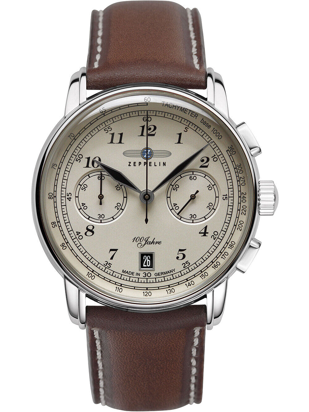 Zeppelin 7674-6 นาฬิกาผู้ชาย Chronograph 100 Years Quartz Men's Watch