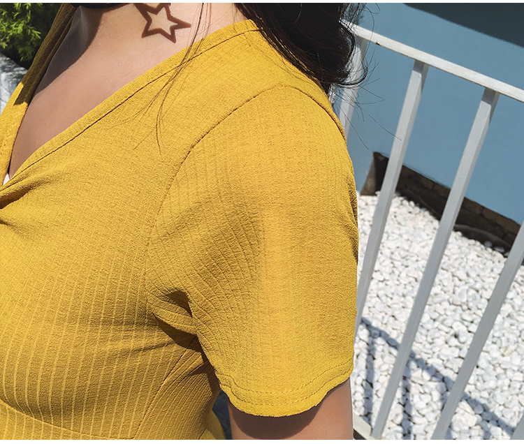 เดรสคนท้องแฟชั่นแขนสั้น เชือกผูกที่คอ แบบน่ารักมากค่ะ ผ้าลายตรง ผ้าทิ้งตัวสวย M L XL,XXL