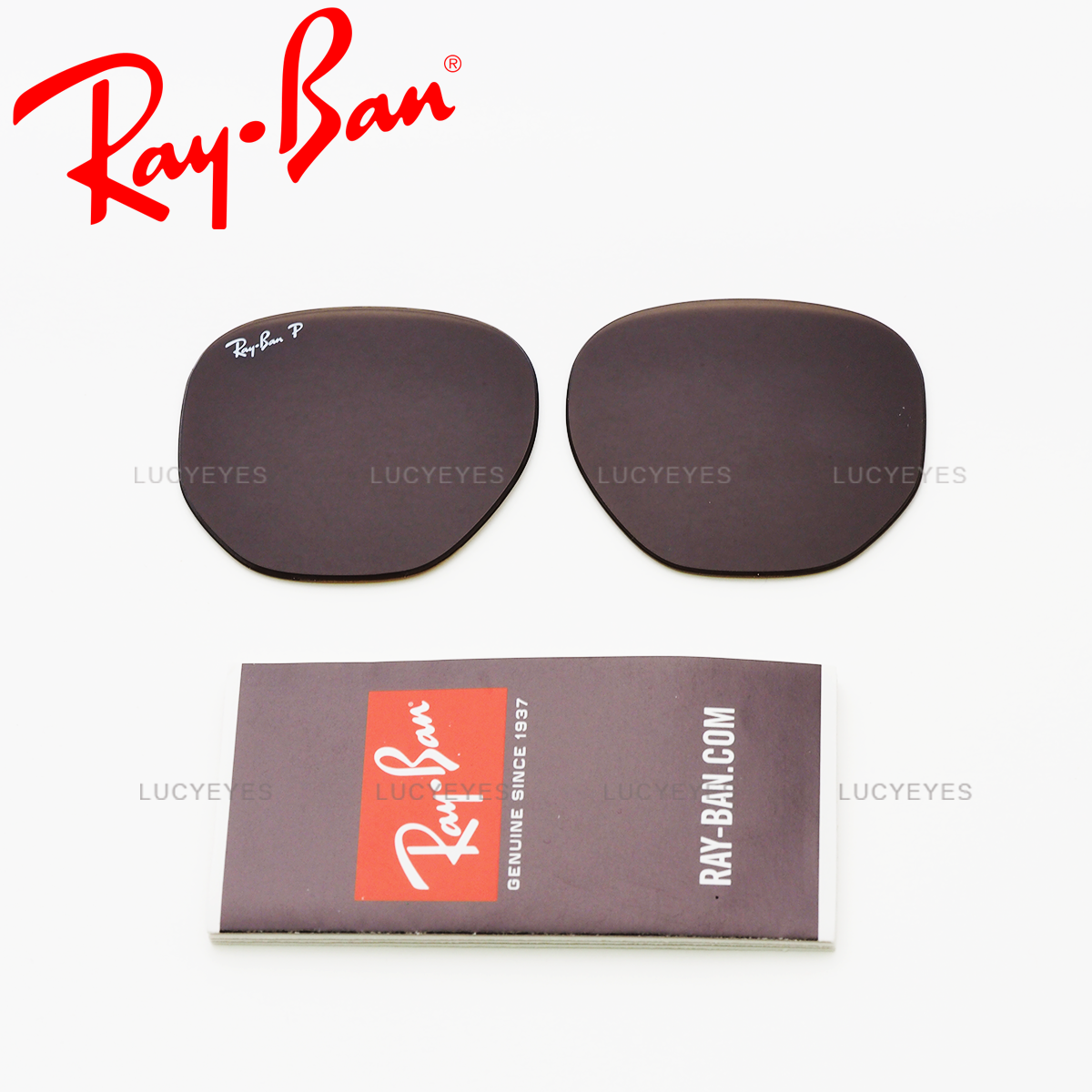 เลนส์ RAYBAN แท้ 100% RB3548N 001/57, HEXAGONAL เลนส์สีน้ำตาล Polarized