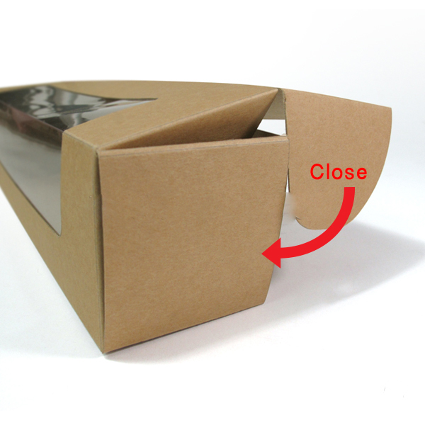 BK23W-K01 กล่องมาการองคราฟท์ มีหน้าต่าง (20กล่อง)