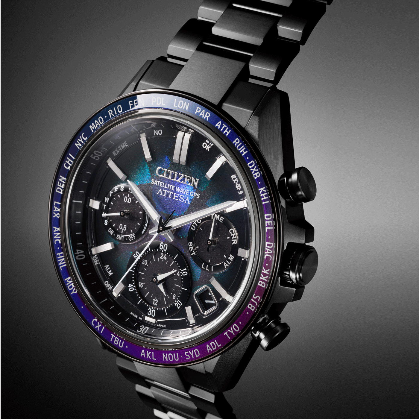 Citizen CC4057-60E นาฬิกาผู้ชาย Attesa Satellite Wave GPS Super Titanium LIMITED EDITION 1900 Men's Watch