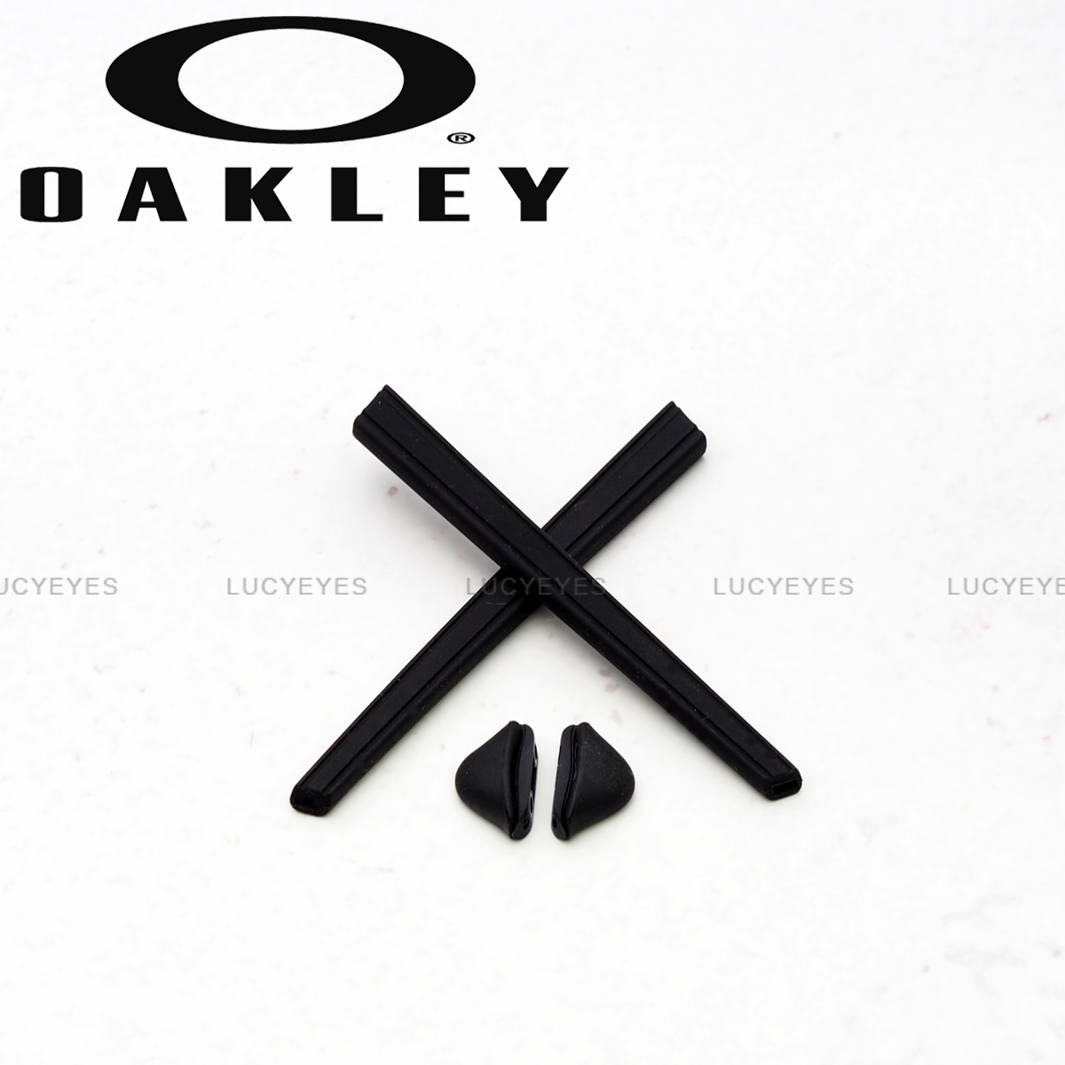 ชุดยางขาแว่น + แป้นจมูก OX8041 CROSSLINK PITCH สีดำ