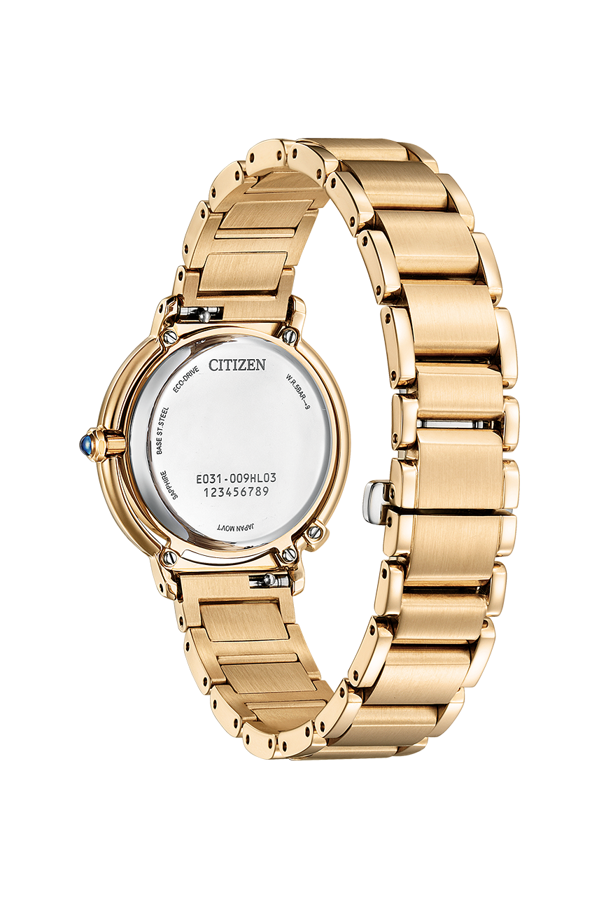 Citizen EM1093-61D นาฬิกาผู้หญิง Eco-Drive Diamond 3 Pcs Women's Watch + Leather Strap