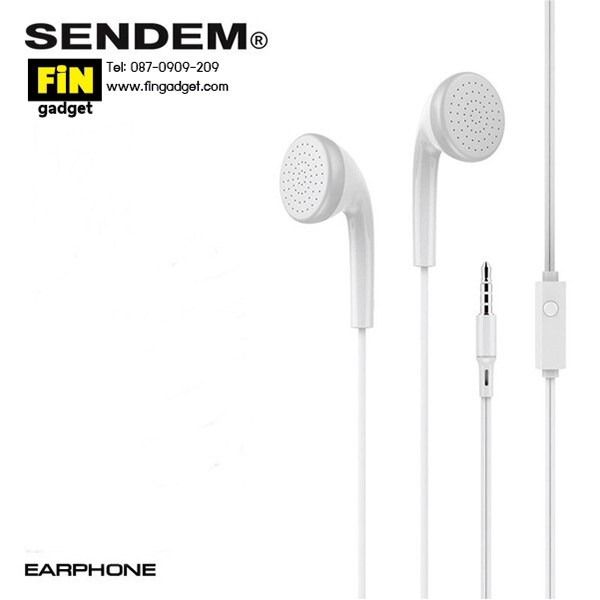 หูฟัง Smalltalk Sendem SDM-V12 มีไมค์ในตัว แบบ Earbud ของแท้ ประกันศูนย์ 1 ปี