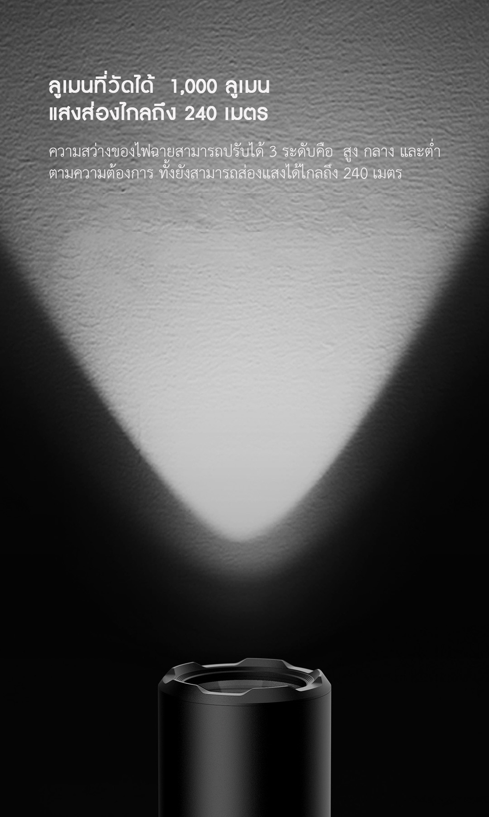 Xiaomi Multifunctional Flashlight - ไฟฉายเอนกประสงค์เสี่ยวหมี่