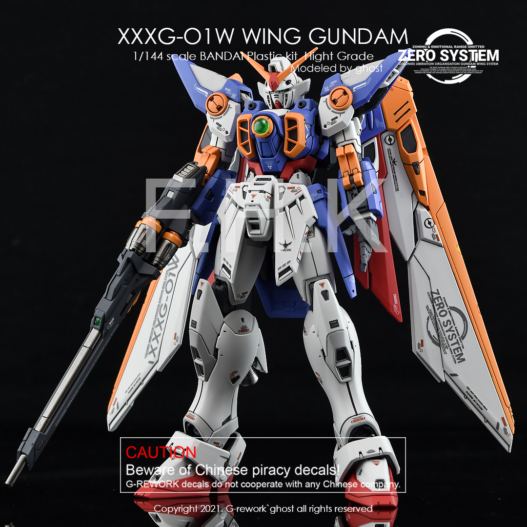 G-REWORK CUSTOM DECAL RG 1/144 XXXG-01W WING GUNDAM