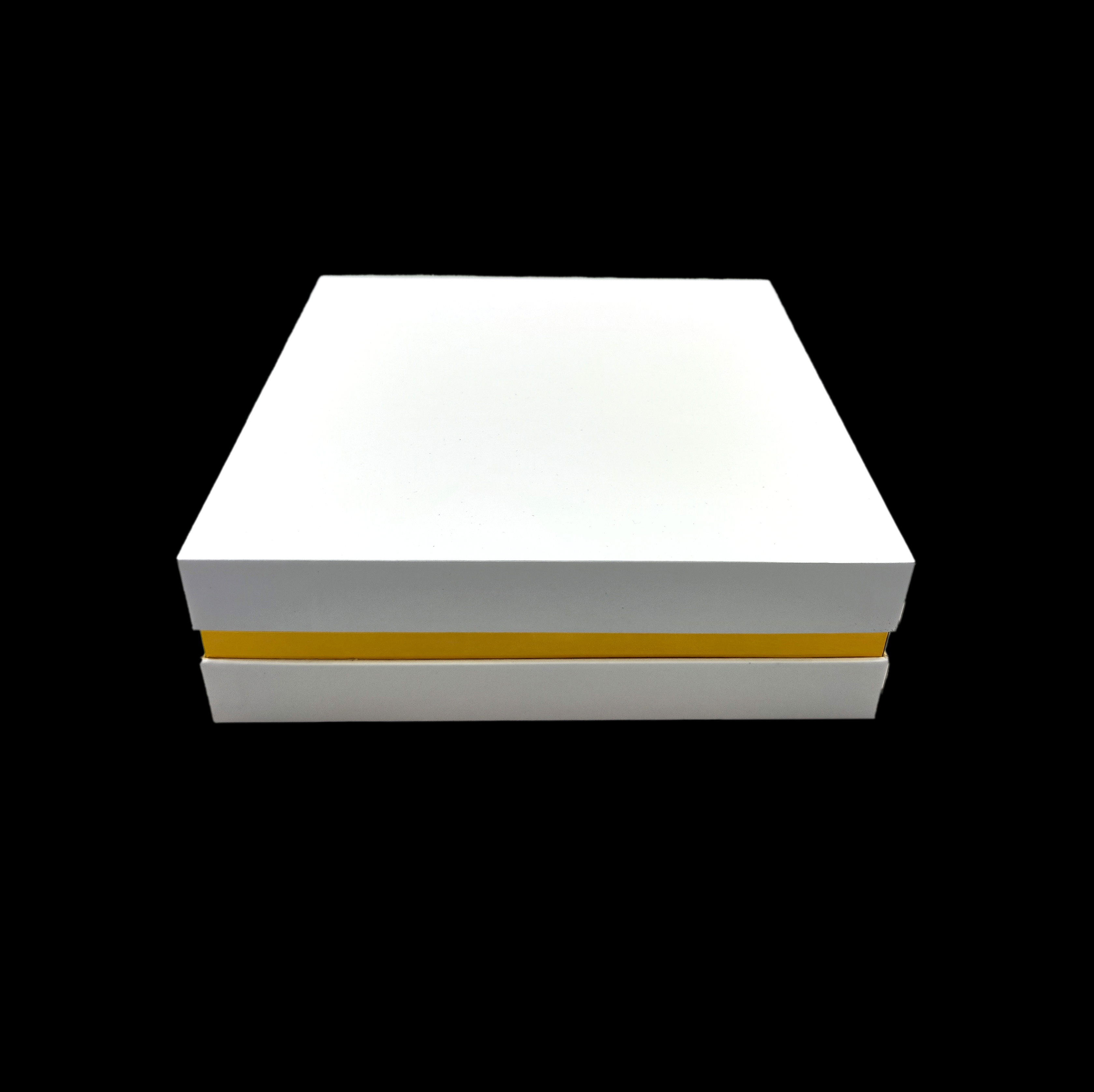RI927 กล่องจั่วปัง ทรงฝาครอบโชว์บ่า ขนาด 21.5 x 21.5 x 6 ซม. (วัดใน + บ่าสูง 1 ซม.)