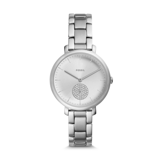 Fossil ES4437 นาฬิกาผู้หญิง Jacqueline Three-Hand Stainless Steel Women's Watch
