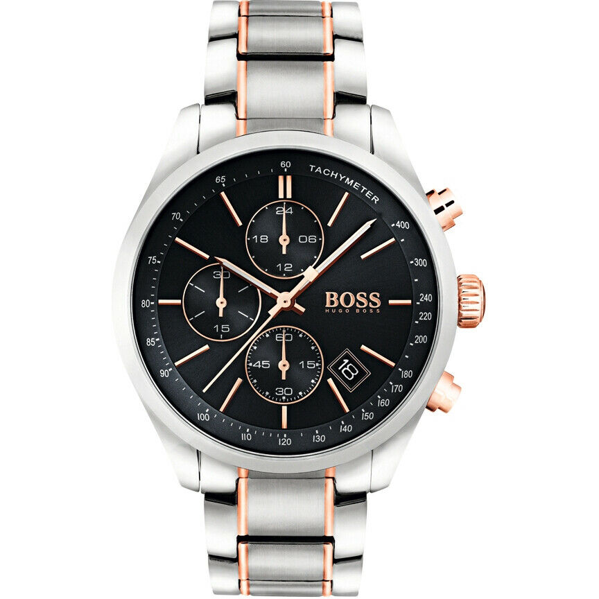 Hugo Boss 1513473 นาฬิกาผู้ชาย Hugo Boss รุ่น 1513473, Grand Prix Chronograph Tachymeter Quartz Men's Watch