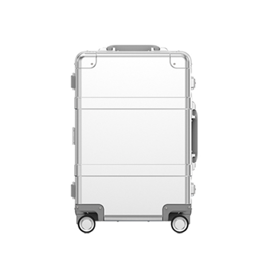 90FUN Smart Metal Travel Suitcase 20" - กระเป๋าเดินทางอัจฉริยะขนาด 20 นิ้ว สีเงิน (บลูทูธเสีย)