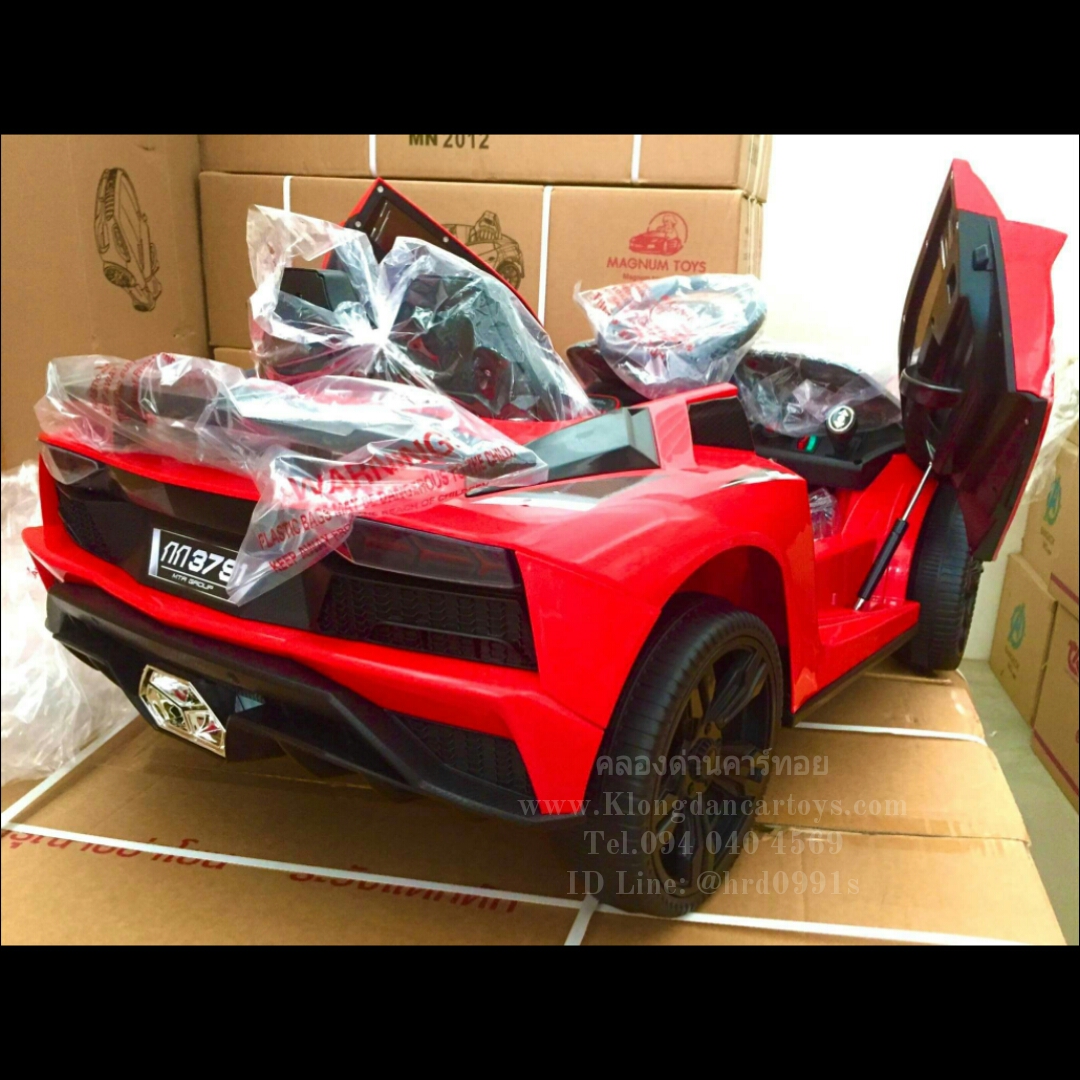 รถแลมโบกินีปีกนก 💥คันใหญ่มาก, ใช้มือถือบังคับได้, ต่อบูลทูธมือถือได้, ล้อหลังโยกได้💥(3มอเตอร์แบต12v7a, เล่นUSB, ออกตัวสมูท, ประตูมีโช้ค, มีที่ลากจูง, มีโช้ค, แถม🎤ไมโครโฟน)