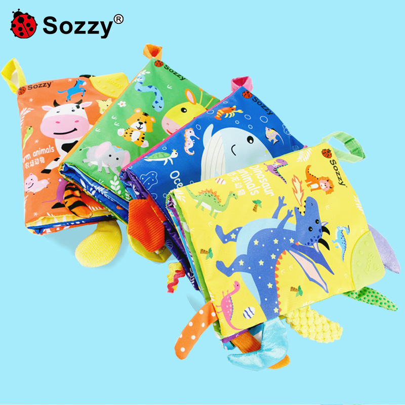 พรีออเดอร์ (Pre-order) Sozzy001 หนังสือผ้า สำหรับเด็ก มีหาง หนังสือผ้า ของเล่นเด็กเสริมพัฒนาการ