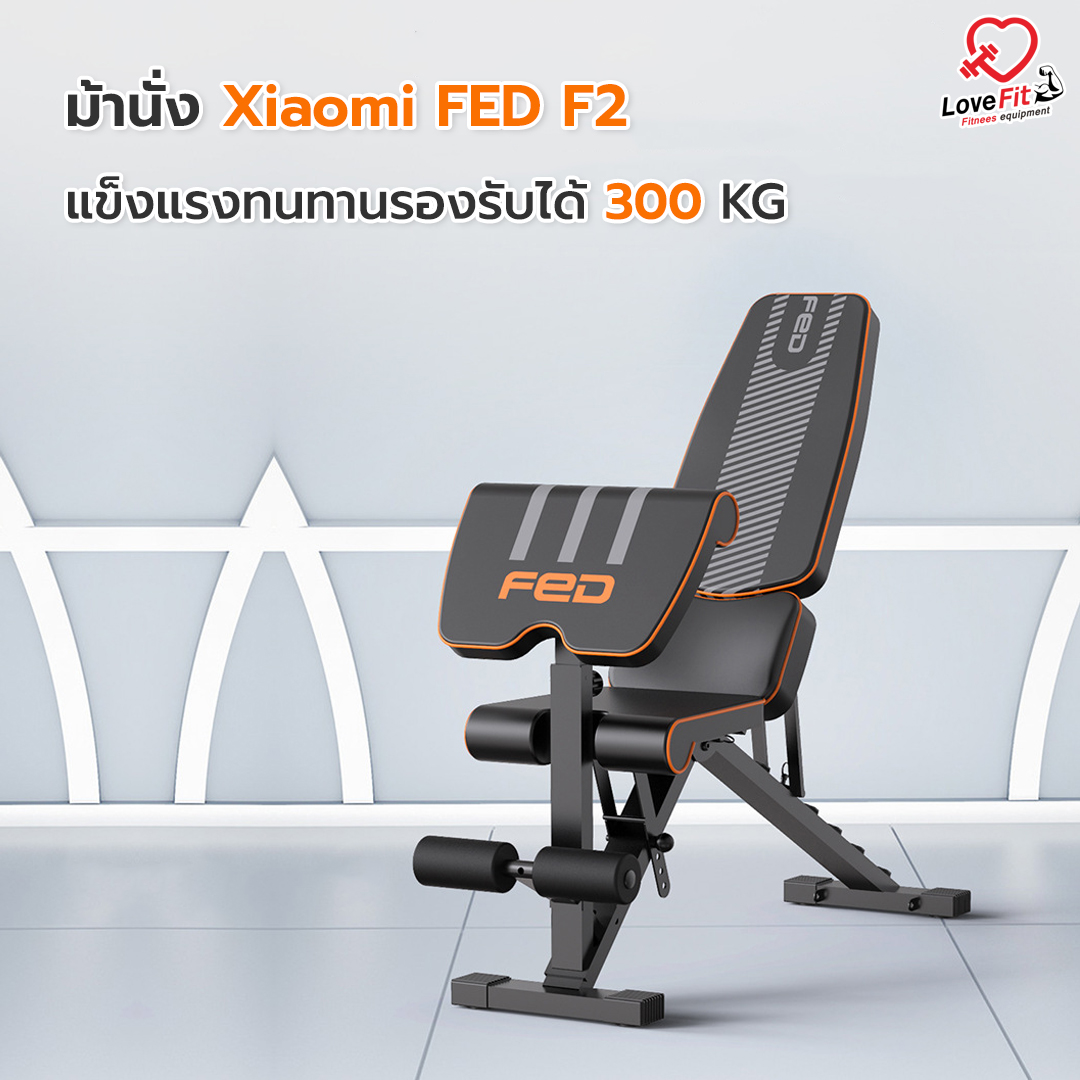 ม้านั่งออกกำลังกาย Xiaomi F2 คุณภาพเกรดฟิตเนสรับน้ำหนักได้ 300 Kg