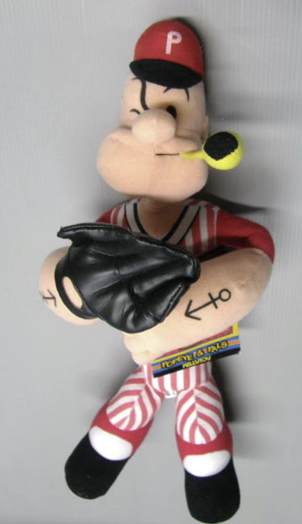 ป๊อบอาย ชุดเบสบอล (Baseball Popeye) ขนาด 14 นิ้ว (ของใหม่)