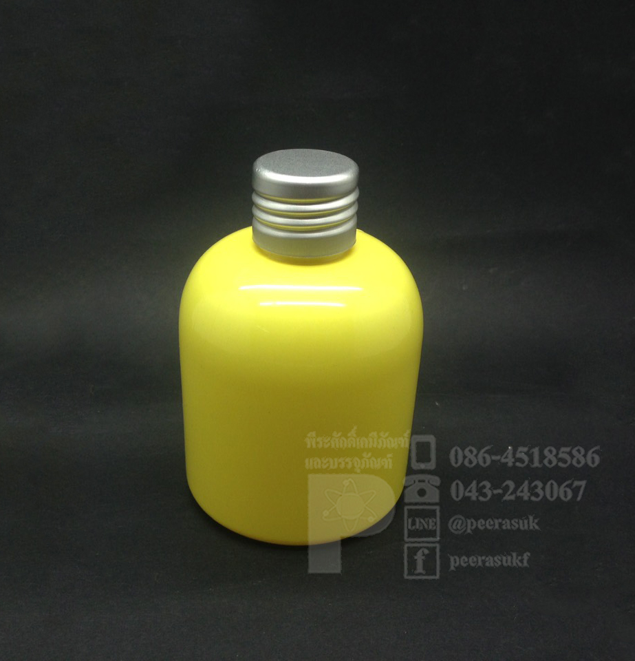 ขวด KI 150 สีเหลือง+จุกตัน+ฝาเกลียวสีเงิน 10 ชิ้น