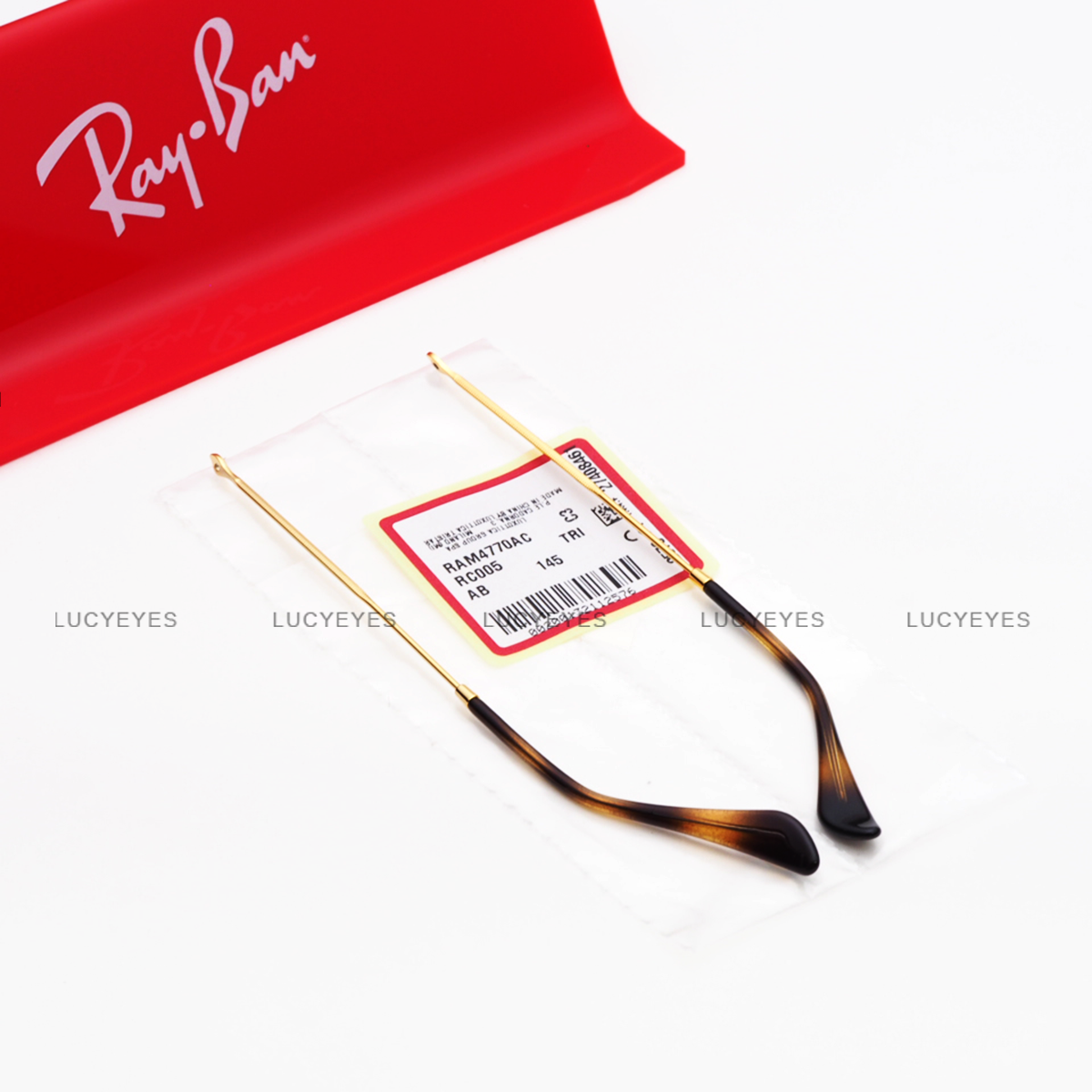 ขาแว่น RAYBAN แท้ 100% RX3447V สี GOLD (ทอง)