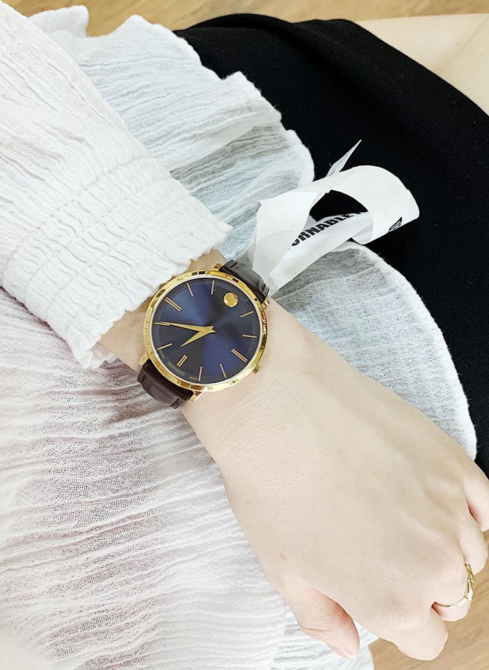 Movado 0607092 นาฬิกาผู้หญิง Ultra Slim Thin Design Quartz Women's Watch