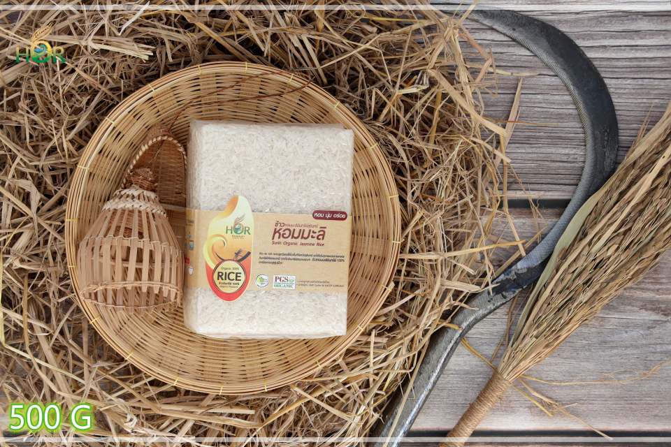 ข้าวหอมมะลิสุรินทร์อินทรีย์ 500 กรัม ข้าวหอมมะลิสุรินทร์ออร์แกนิค 500 กรัม ข้าวหอมมะลิสุรินทร์เพื่อสุขภาพ 500 กรัม ข้าวหอมมะลิสุรินทร์ 500 กรัม Organic Jasmine Rice 500 g (Small Size 500 g) 500 กรัม