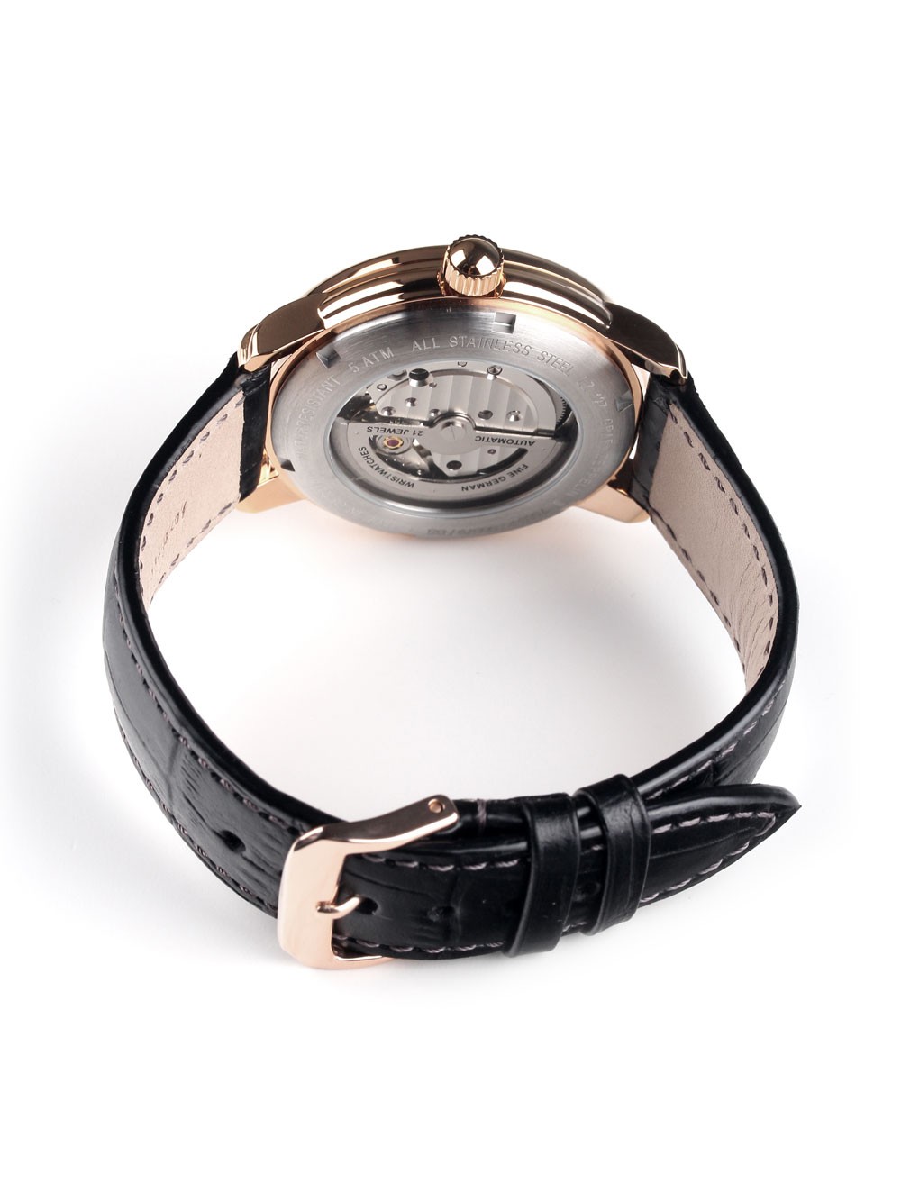 Zeppelin 7668-2 นาฬิกาผู้ชาย Zeppelin Model 7668-2, Series LZ127 Count Automatic Skeleton Men's Watch Made In Germany