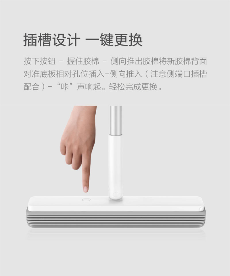 Xiaomi Blue Fish 180 Collodion Mop Head - หัวไม้ถูพื้นคอโลเดียน 180 องศา (3 ชิ้น)