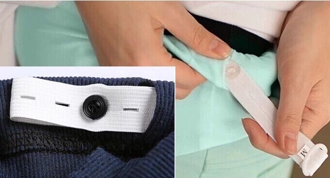 เลคกิ้งคนท้อง 4 ส่วนปลายย่นน่ารักๆ มีสายปรับขนาดครรภ์ มี 2 สี M,L,XL