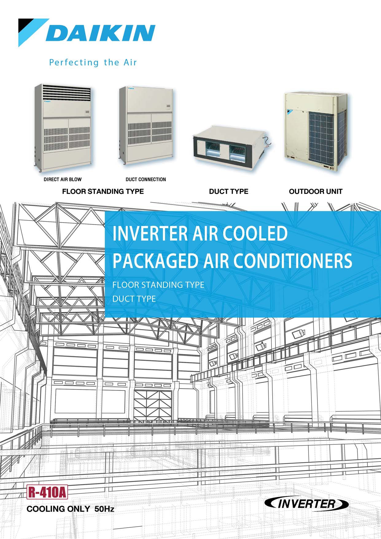 เครื่องปรับอากาศ DAIKIN แบบตู้ตั้งพื้น ขนาด 42,000 BTU รุ่น FVRN125BXV1/RR125DAXY1 (ราคาเฉพาะเครื่อง)