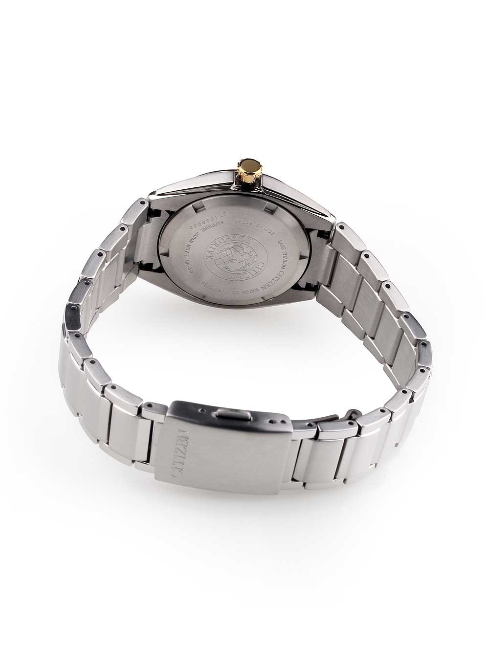 Citizen EW2214-52A นาฬิกาข้อมือผู้หญิง Eco-Drive Super Titanium Sapphire Women's Watch