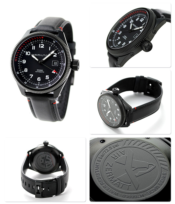Hamilton H76695733 นาฬิกาผู้ชาย Khaki Aviation Takeoff Air Zermatt Automatic Men's Watch