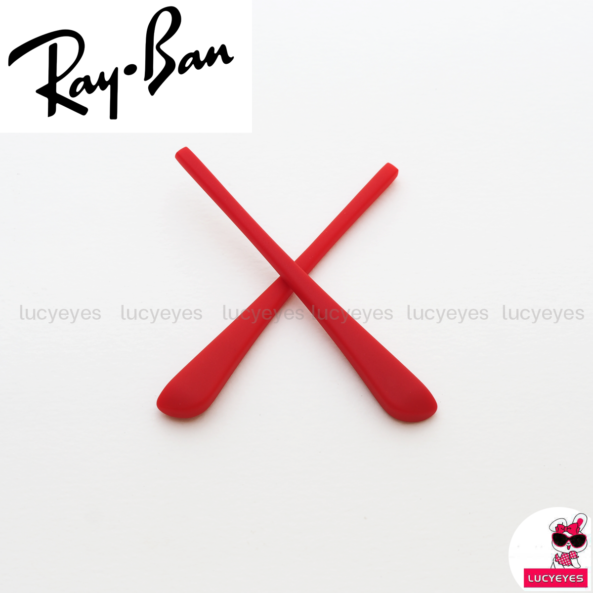 ยางหุ้มขาแว่นสายตา Rayban RX8733 แท้ 100% (สีแดง)