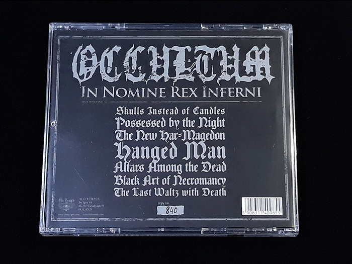 OCCULTUM 'In Nomine Rex Inferni' CD