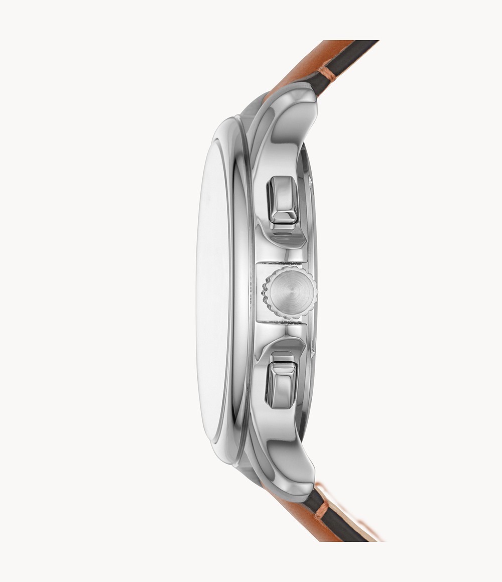 Fossil FS5640 นาฬิกาผู้ชาย Monty Chronograph Leather Quartz Men's Watch