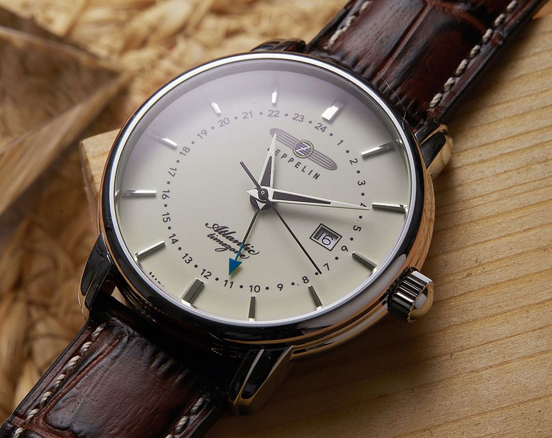 Zeppelin 8442-5 นาฬิกาผู้ชาย Atlantic GMT Quartz Men's Watch