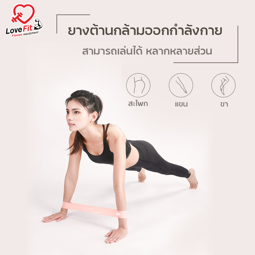 ยางยืดออกกำลังกาย Resistance Band ยางต้านกล้ามเนื้อเล่นได้ทั้งชายและหญิง