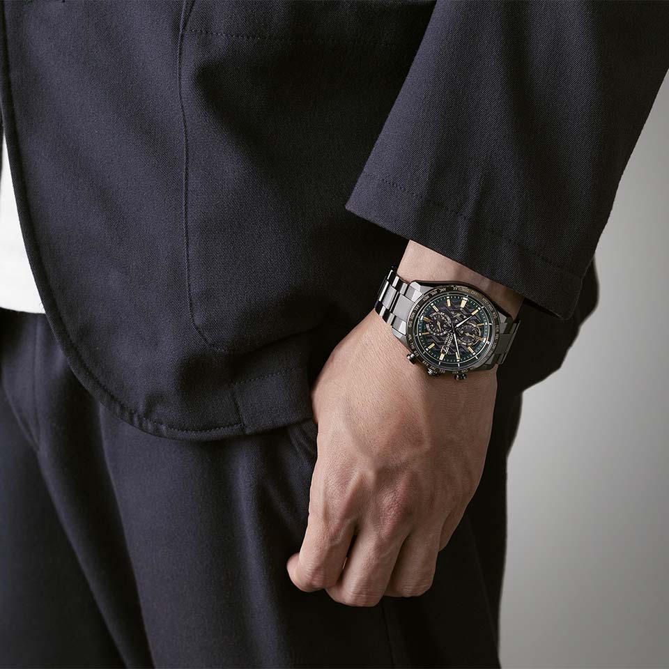 Citizen AT8288-60E นาฬิกาผู้ชาย Attesa Atomic Timekeeping LIMITED EDITION KOSHIEN STADIUM 100th ANNIV Men's Watch