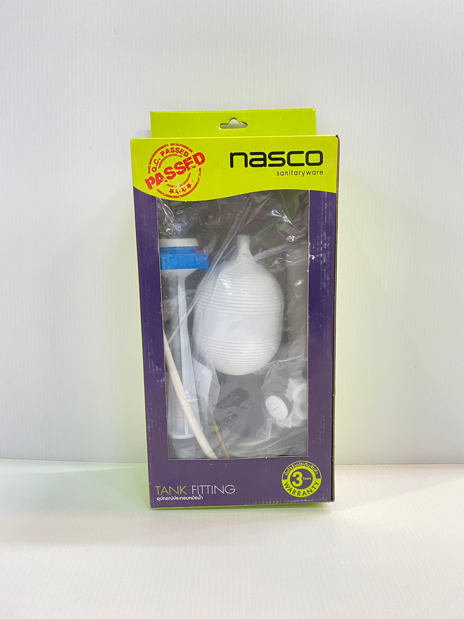 NASCO ชุดอุปกรณ์ในหม้อน้ำชักโครก NF-9401 แบบกดด้านข้าง1 ระบบ 1 ชุด มี 5 ชิ้น