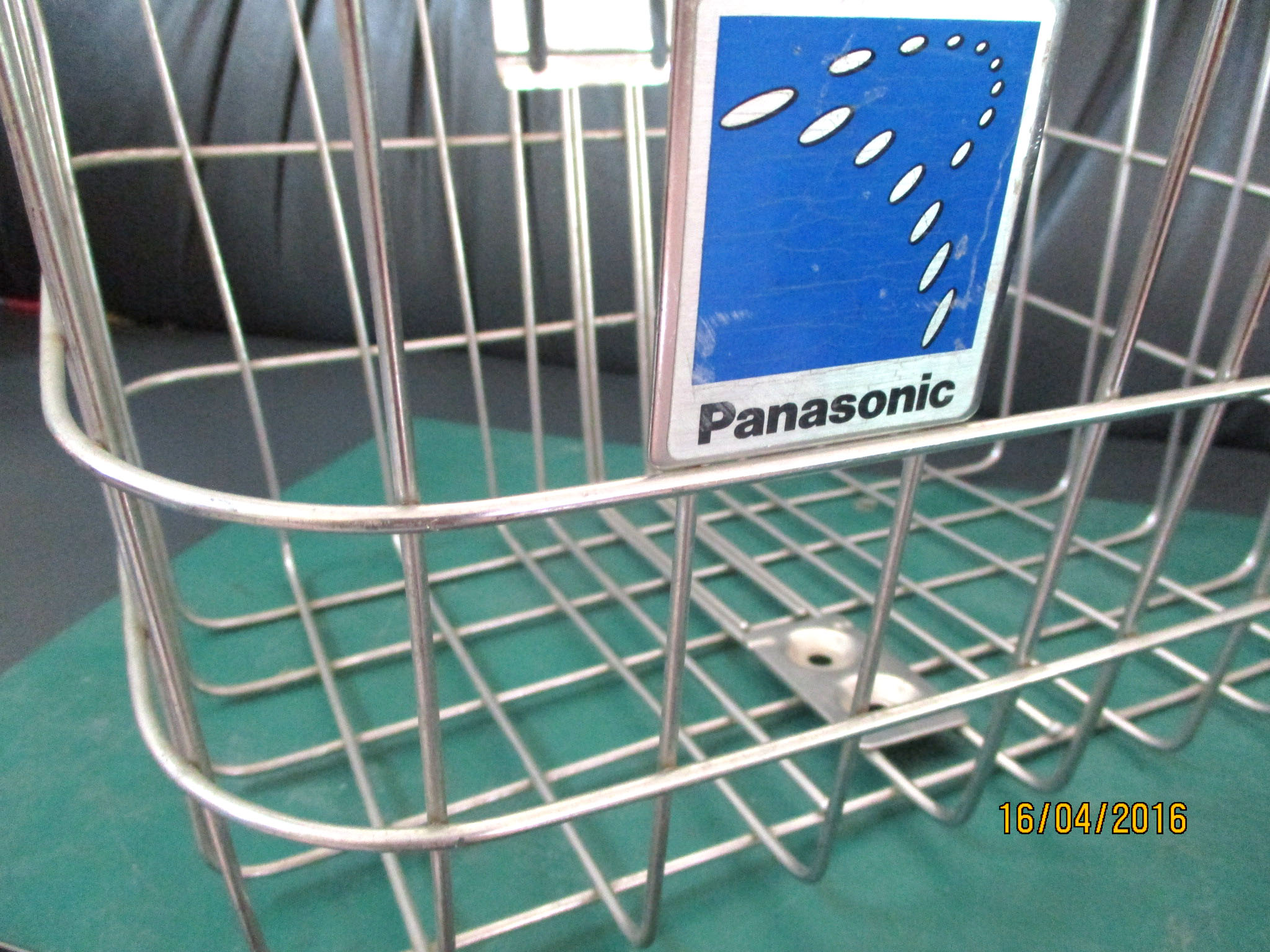 BK_011 ตะกร้าจักรยาน Panasonic สแตนเลส