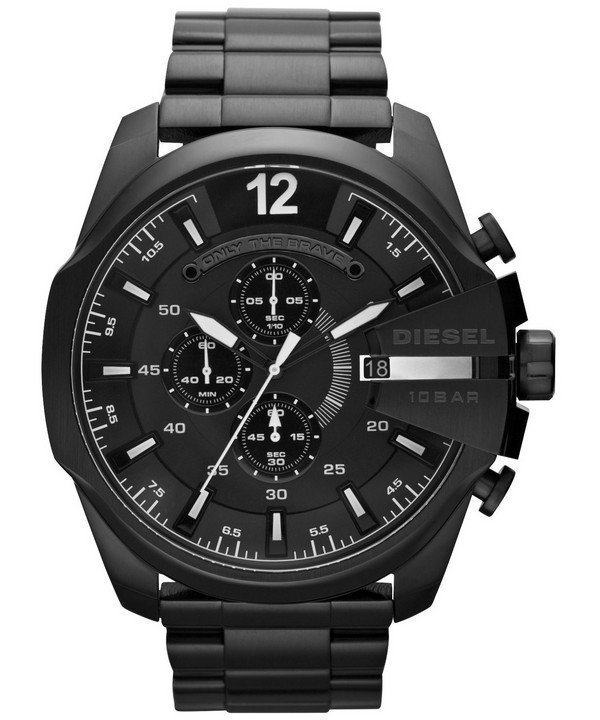 Diesel DZ4283 นาฬิกาผู้ชาย Diesel รุ่น DZ4283, Mega Chief Chronograph Black IP Quartz Men's Watch