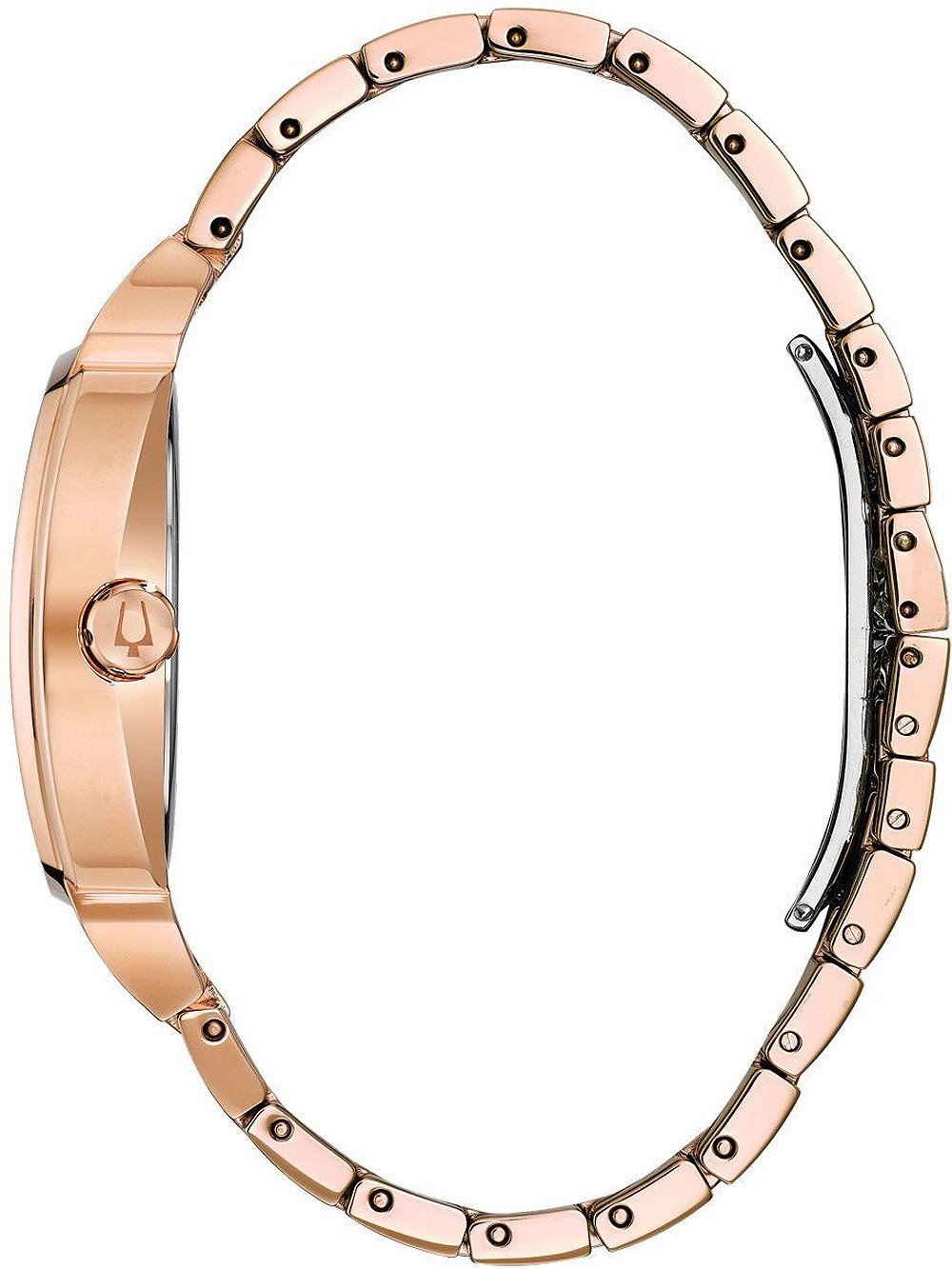 Bulova 98B324 นาฬิกาผู้ชาย Crystal Pave Quartz Men's Watch