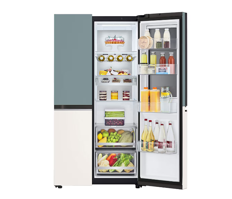 [ผ่อน0%] LG ตู้เย็น Instaview Door-in-Door รุ่น GC-Q257CMFW ขนาด 23.1 คิว ระบบ Smart Inverter Compressor Smart WI-FI (ชลบุรี ส่งฟรี)