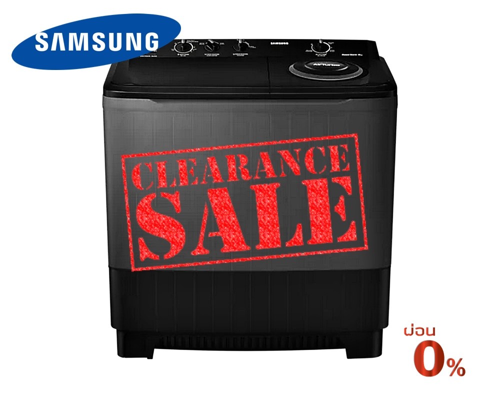 เครื่องซักผ้า 2 ถัง SAMSUNG WT16B5240BA/ST 16 กก.
