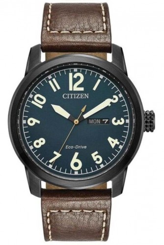 Citizen BM8478-01L นาฬิกาผู้ชาย Eco-Drive Garrison Black IP Men's Watch