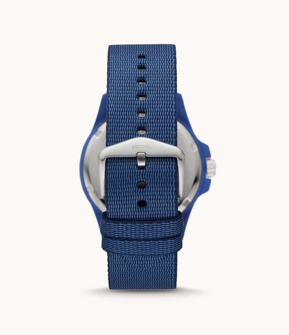 Fossil FS5893 นาฬิกาผู้ชาย FB - 01 Solar-Powered Blue #tide ocean material Men's Watch