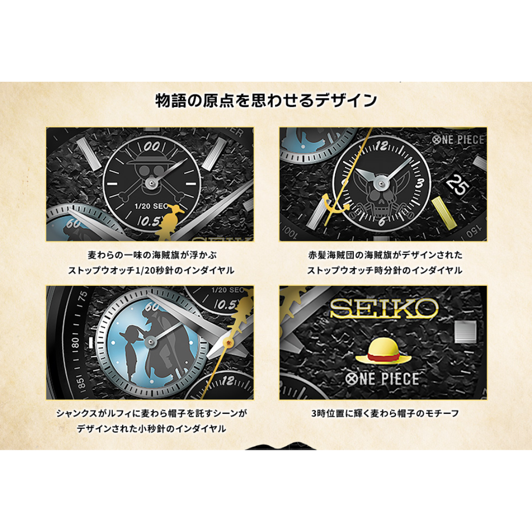 [PRE-ORDER] นาฬิกาวันพีซ SEIKO x ONE PIECE TV Anime 25th Anniversary Watch MEMORIAL EDITION นาฬิกาข้อมือ ไซโก้ นำเข้าจากญี่ปุ่น