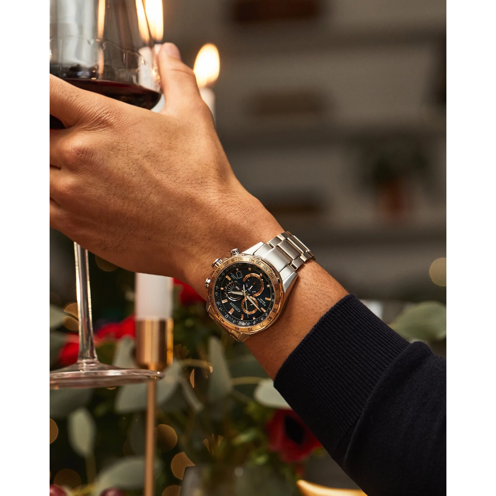 Citizen CB5916-59L นาฬิกาผู้ชาย Eco-Drive PCAT Perpetual Chrono A-T Men's Watch