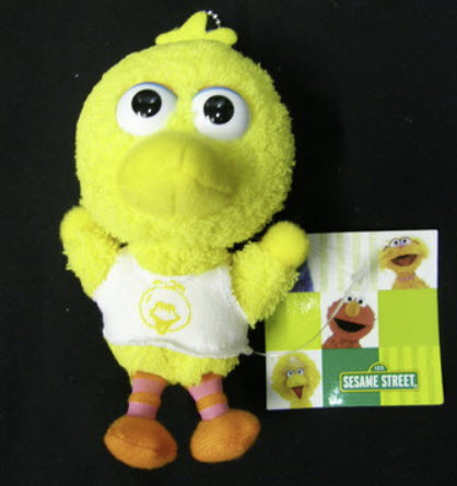 พวงกุญแจตุ๊กตา บิ๊ก เบิร์ด (Big Bird) ขนาด 4 นิ้ว