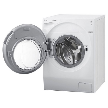 เครื่องซักผ้าฝาหน้า รุ่น FG1612H2W ระบบ True Steam™ ความจุซัก 12 กก. / อบ 8 กก.