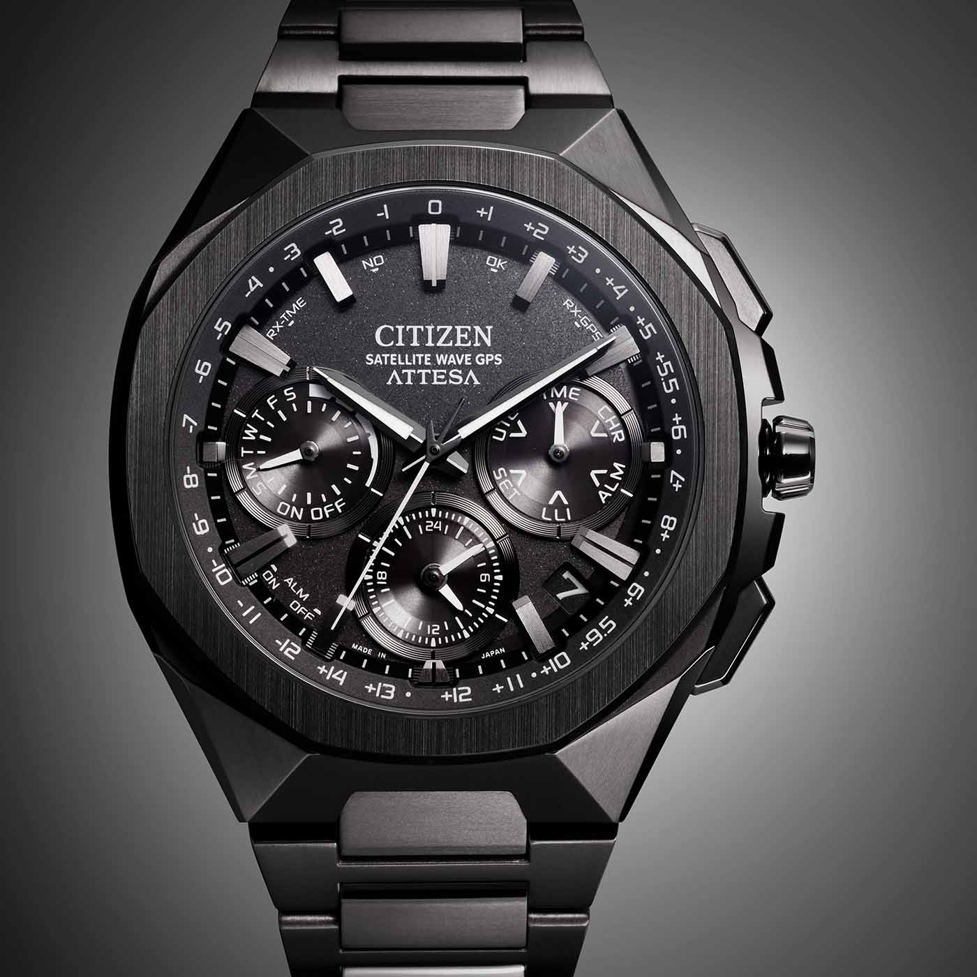 Citizen CC4105-69E นาฬิกาผู้ชาย Attesa Satellite GPS Titanium Eco-Drive Men's Watch