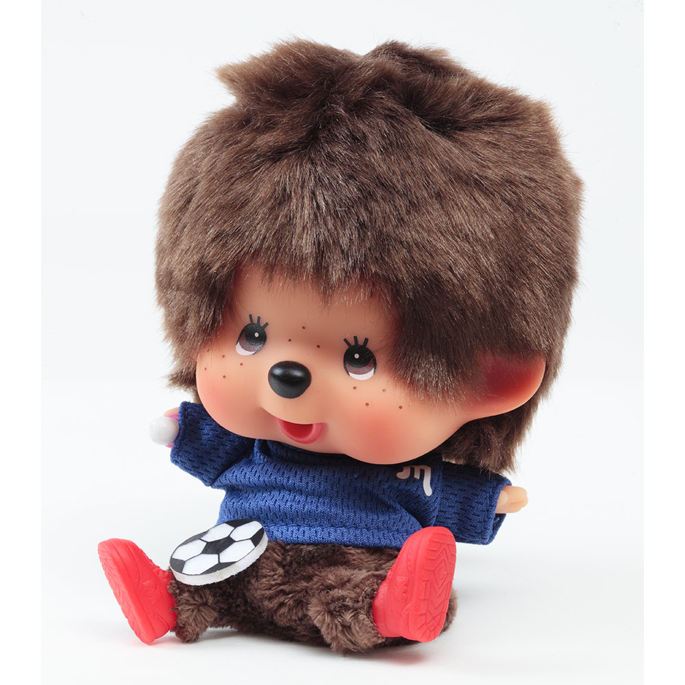 [PRE-ORDER] ตุ๊กตา ม่อนชิชิ นักฟุตบอล Size 12 cm ม่อนชิชิคุง Monchhichi Let's Sports Soccer นำเข้าจากญี่ปุ่น レッツ！スポーツモンチッチ サッカー 男の子