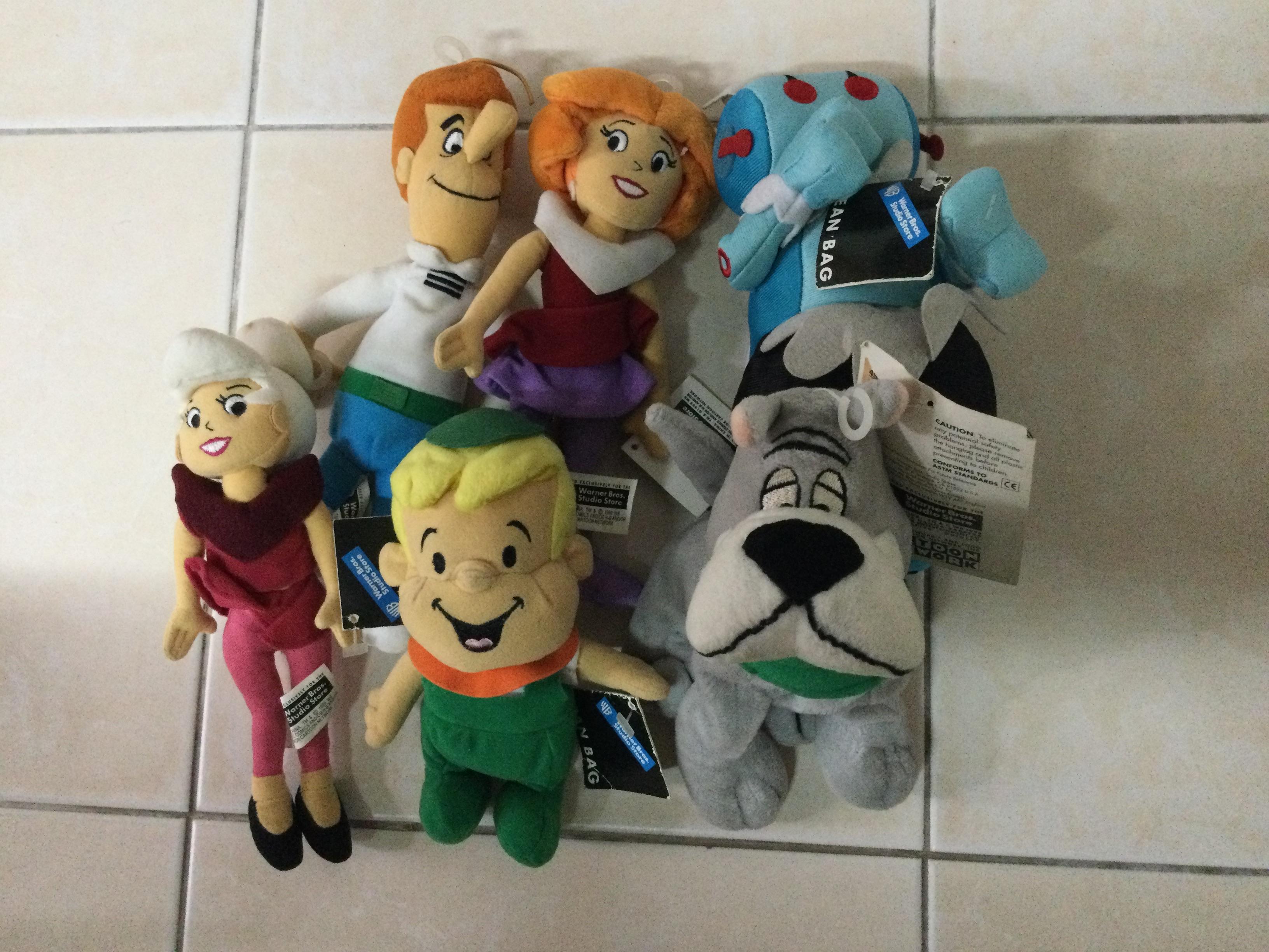 ตุ๊กตาครอบครัว Jetsons (มนุษย์ยุคจรวด) ชุด 6 ตัว (vintage - หายากมาก)